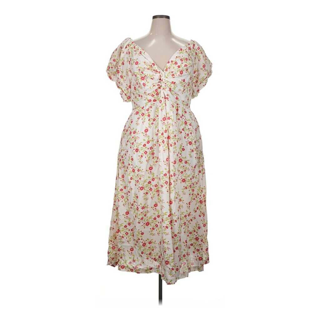 Anthropologie Lea Maxi Dress 1X Boho Peasant Babydoll Cottagecore 100% Cotton
